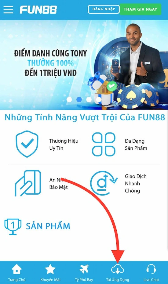 Tải App FUN88 Để Sử Dụng Các Dịch Vụ Tốt Và An Toàn Hơn